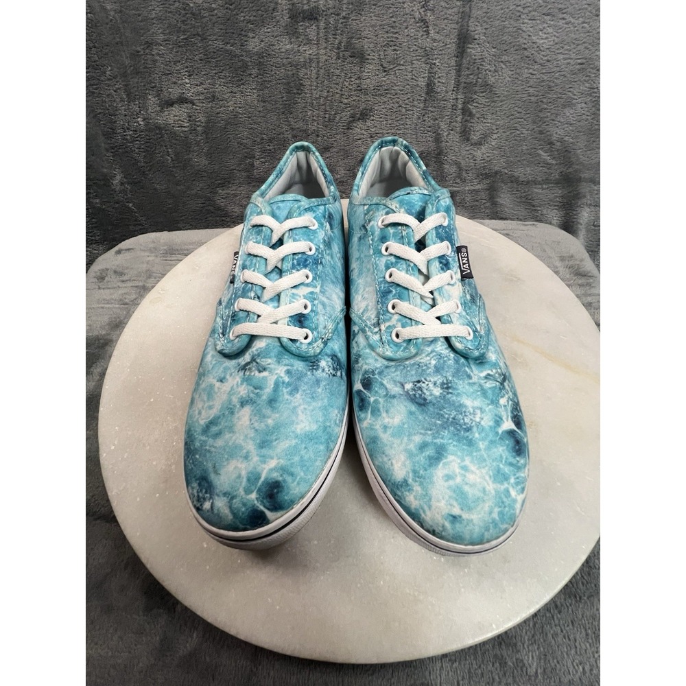 Vans Era Ocean Waves Water Print Shoes Womens 9 Mens 7.5 Low Top Canvas Sneakers
